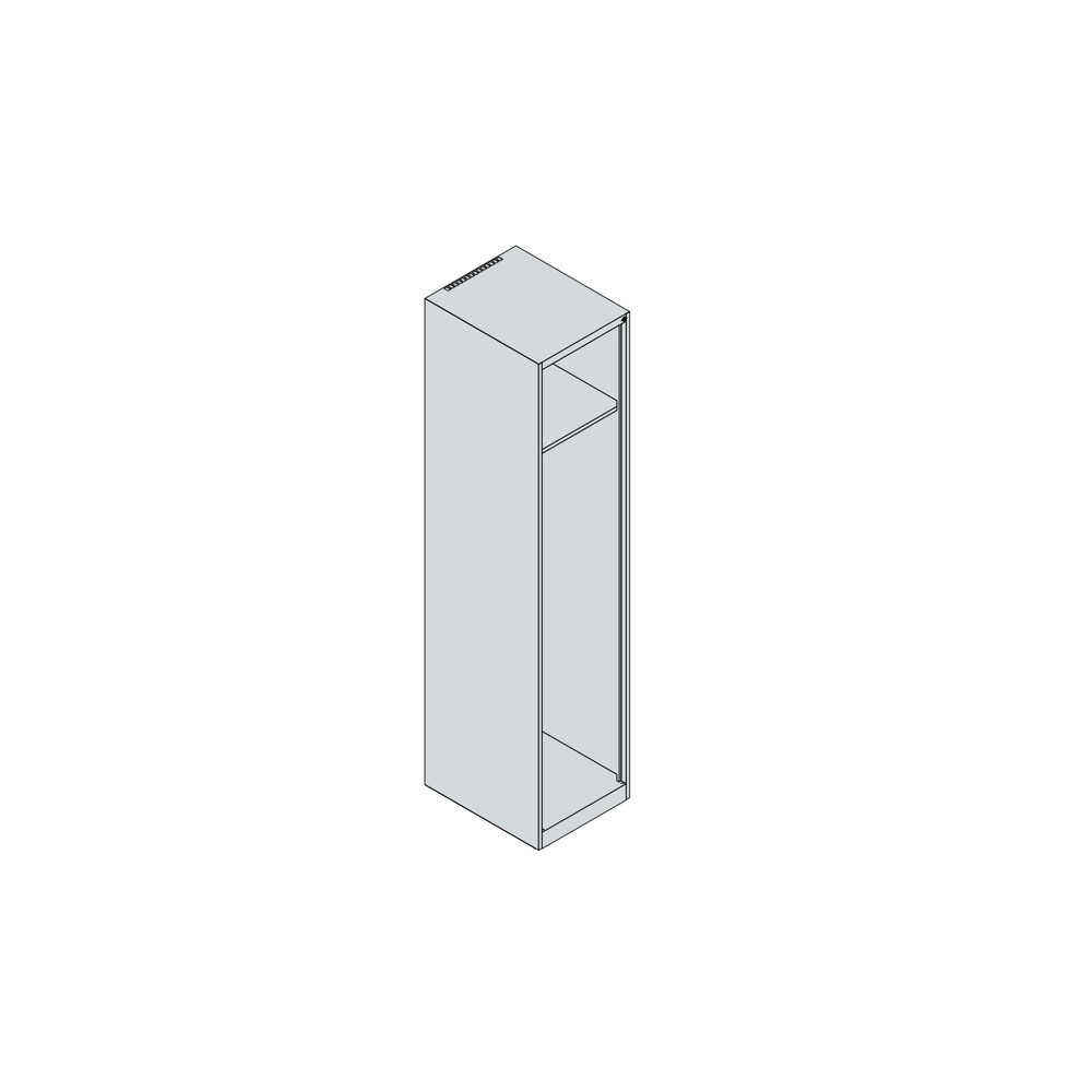 Produktabbildung Nr. 5: C+P Vestiaire pompier EXPERT, patins, 1 compartiment, HxlxP 1 850 x 400 x 500 mm, rouge feu