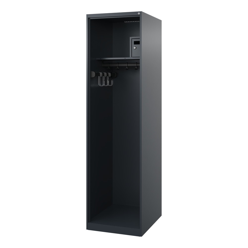 Produktabbildung Nr. 1: C+P Vestiaire pompier FLEXO, patins, 1 compartiment, HxlxP 1 850 x 500 x 600 mm, gris anthracite
