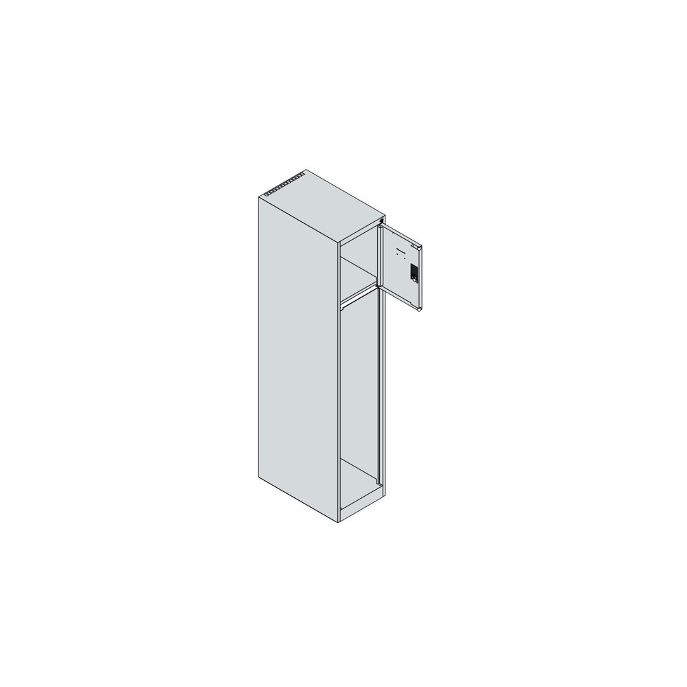 Produktabbildung Nr. 4: C+P Vestiaire pompier YOUNGSTER, socle, 1 compartiment, HxlxP 1 530 x 300 x 500 mm, gris anthracite, avec support de casque