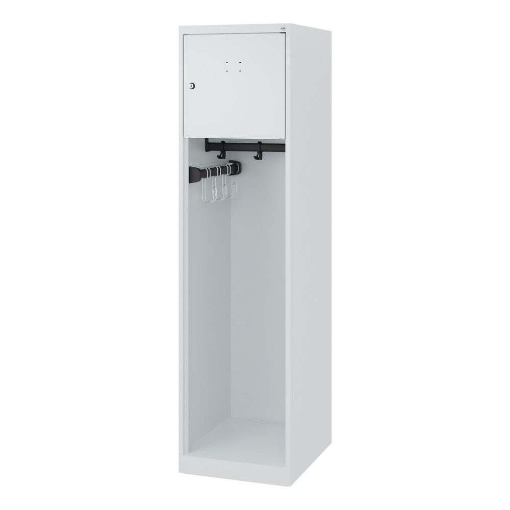 Produktabbildung Nr. 5: C+P Vestiaire pompier YOUNGSTER, patins, 1 compartiment, HxlxP 1 530 x 400 x 500 mm, gris clair