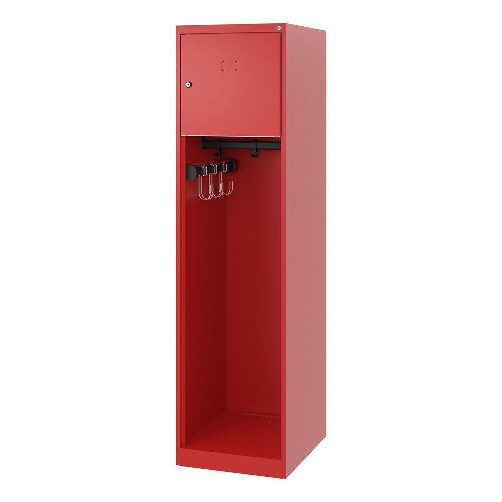 Produktabbildung Nr. 5: C+P Vestiaire pompier YOUNGSTER, patins, 1 compartiment, HxlxP 1 530 x 400 x 500 mm, rouge feu