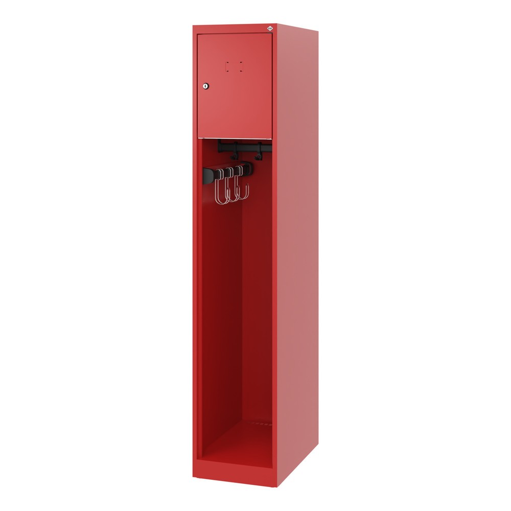 Produktabbildung Nr. 5: C+P Vestiaire pompier YOUNGSTER, patins, 1 compartiment, HxlxP 1 530 x 300 x 500 mm, rouge feu