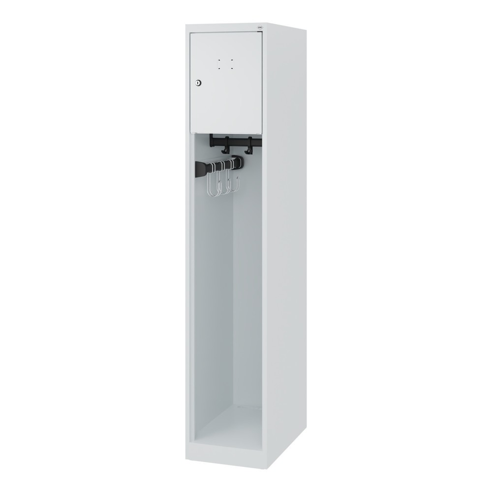 Produktabbildung Nr. 5: C+P Vestiaire pompier YOUNGSTER, patins, 1 compartiment, HxlxP 1 530 x 300 x 500 mm, gris clair