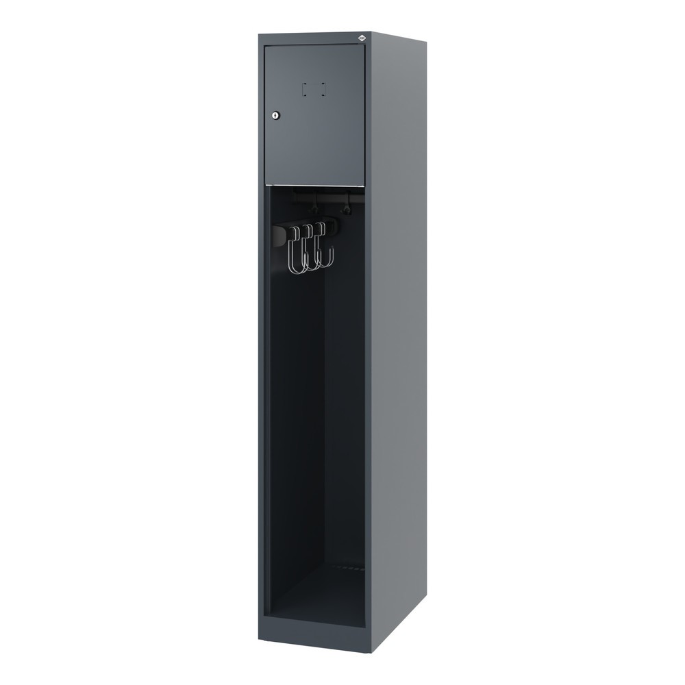 Produktabbildung Nr. 5: C+P Vestiaire pompier YOUNGSTER, patins, 1 compartiment, HxlxP 1 530 x 300 x 500 mm, gris anthracite
