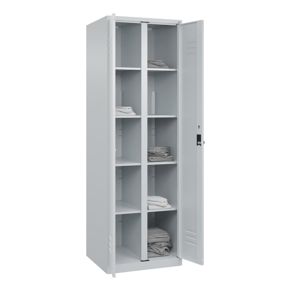 C+P Wäsche-Spind Classic PLUS, 2 Abteile, HxBxT 1.850 x 600 x 500 mm, lichtgrau, lichtgrau, für Vorhängeschloss, mit Mitteltrennwand N° de l'image du produit 10 : C+P Wäsche-Spind Classic PLUS, 2 Abteile, HxBxT 1.850 x 600 x 500 mm, lichtgrau, lichtgrau, für Vorhängeschloss, mit Mitteltrennwand