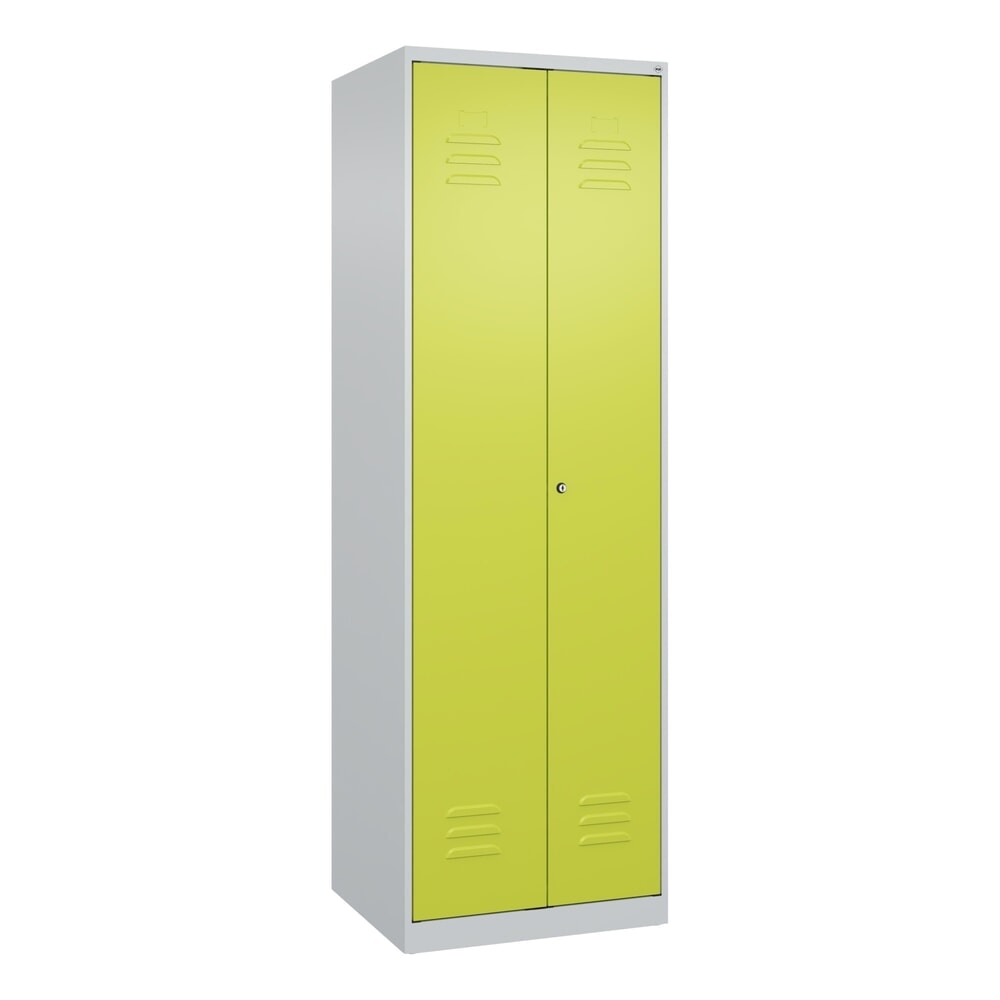 C+P Wäsche-Spind Classic PLUS, 2 Abteile, HxBxT 1.850 x 600 x 500 mm, lichtgrau, clowngrün, Zylinderschloss, mit Mitteltrennwand N° de l'image du produit 9 : C+P Wäsche-Spind Classic PLUS, 2 Abteile, HxBxT 1.850 x 600 x 500 mm, lichtgrau, clowngrün, Zylinderschloss, mit Mitteltrennwand