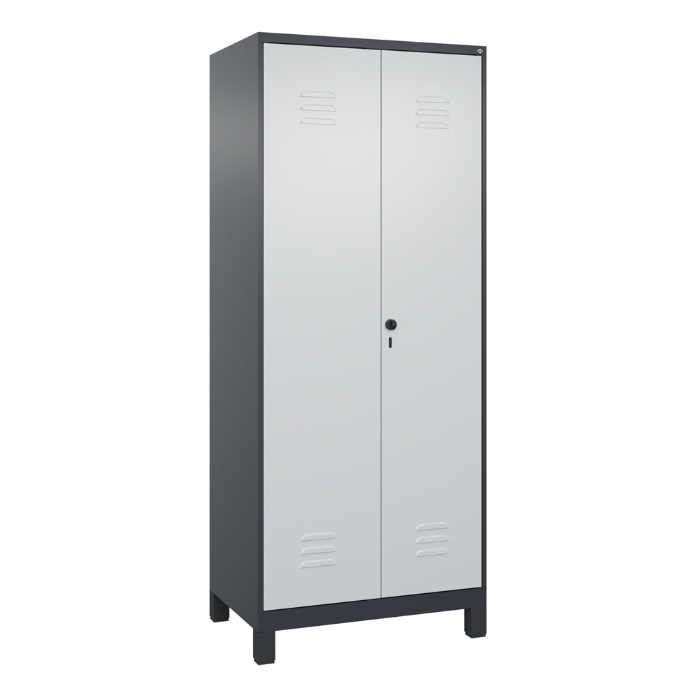 C+P Wäsche-Spind Classic PLUS, Füße, 2 Abteile, HxBxT 1.950 x 800 x 500 mm, anthrazitgrau, lichtgrau, für Vorhängeschloss, mit Mitteltrennwand N° de l'image du produit 9 : C+P Wäsche-Spind Classic PLUS, Füße, 2 Abteile, HxBxT 1.950 x 800 x 500 mm, anthrazitgrau, lichtgrau, für Vorhängeschloss, mit Mitteltrennwand