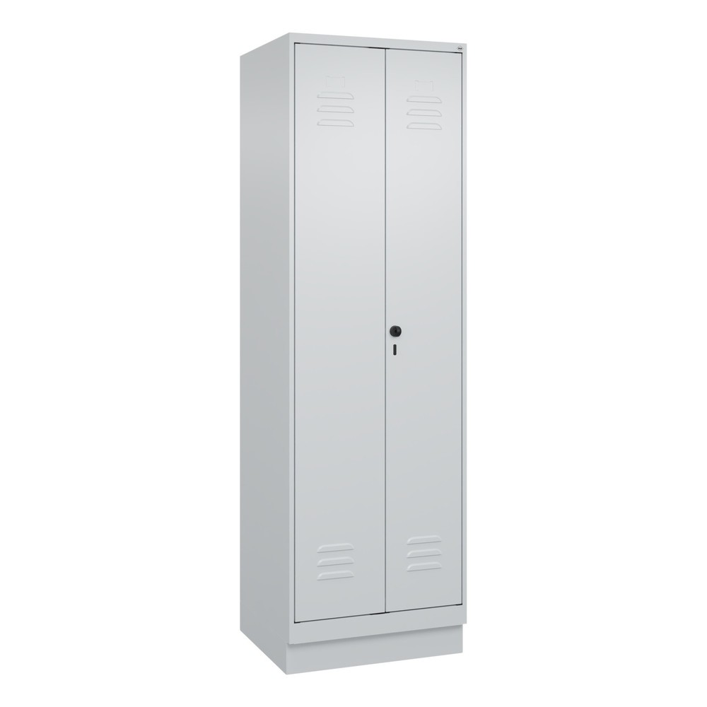C+P Wäsche-Spind Classic PLUS, Sockel, 2 Abteile, HxBxT 1.950 x 600 x 500 mm, lichtgrau, lichtgrau, für Vorhängeschloss, mit Mitteltrennwand Illustration du produit: C+P Wäsche-Spind Classic PLUS, Sockel, 2 Abteile, HxBxT 1.950 x 600 x 500 mm, lichtgrau, lichtgrau, für Vorhängeschloss, mit Mitteltrennwand