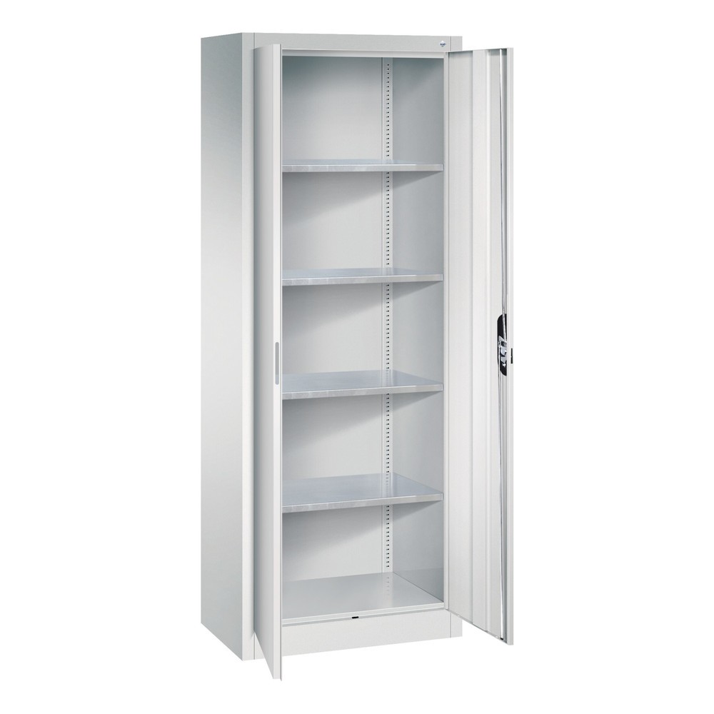 Produktabbildung Nr. 2: C+P Werkstatt-Flügeltürschrank mit 4 Fachböden, HxBxT 1.950 x 800 x 400 mm, lichtgrau, lichtgrau