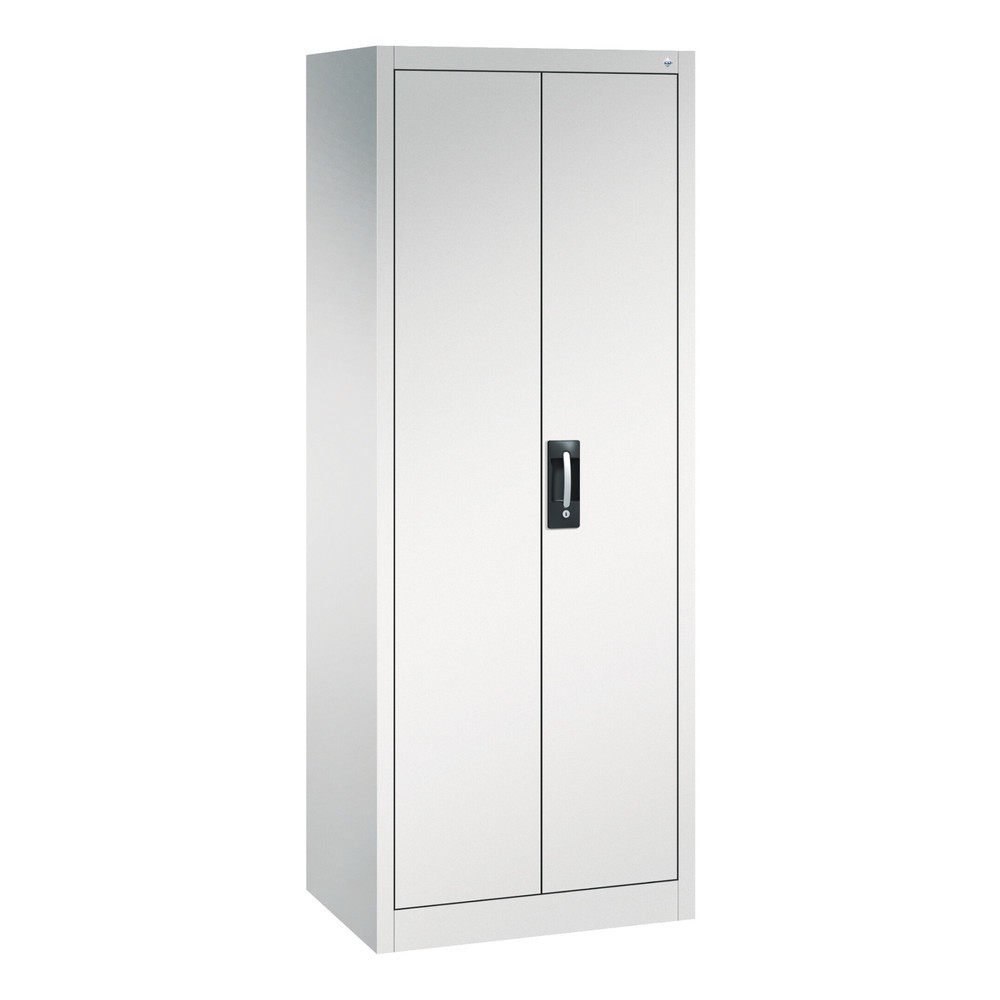 Produktabbildung: C+P Werkstatt-Flügeltürschrank mit 4 Fachböden, HxBxT 1.950 x 800 x 500 mm, lichtgrau, lichtgrau