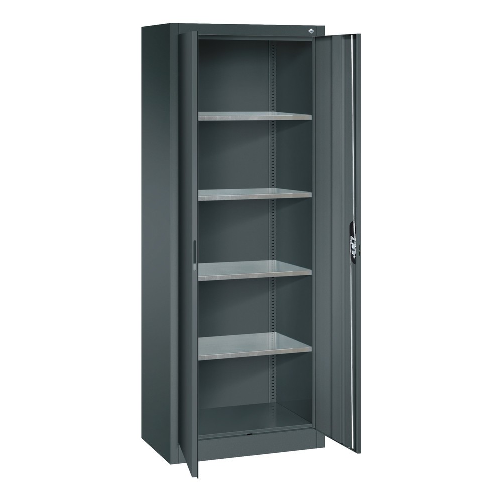 Produktabbildung Nr. 18: C+P Werkstatt-Flügeltürschrank mit 4 Fachböden, HxBxT 1.950 x 800 x 400 mm, anthrazitgrau, anthrazitgrau