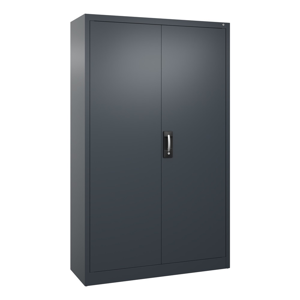 Produktabbildung: C+P Werkstatt-Flügeltürschrank mit 4 Fachböden, HxBxT 1.950 x  1.200 x 400 mm, anthrazitgrau, anthrazitgrau