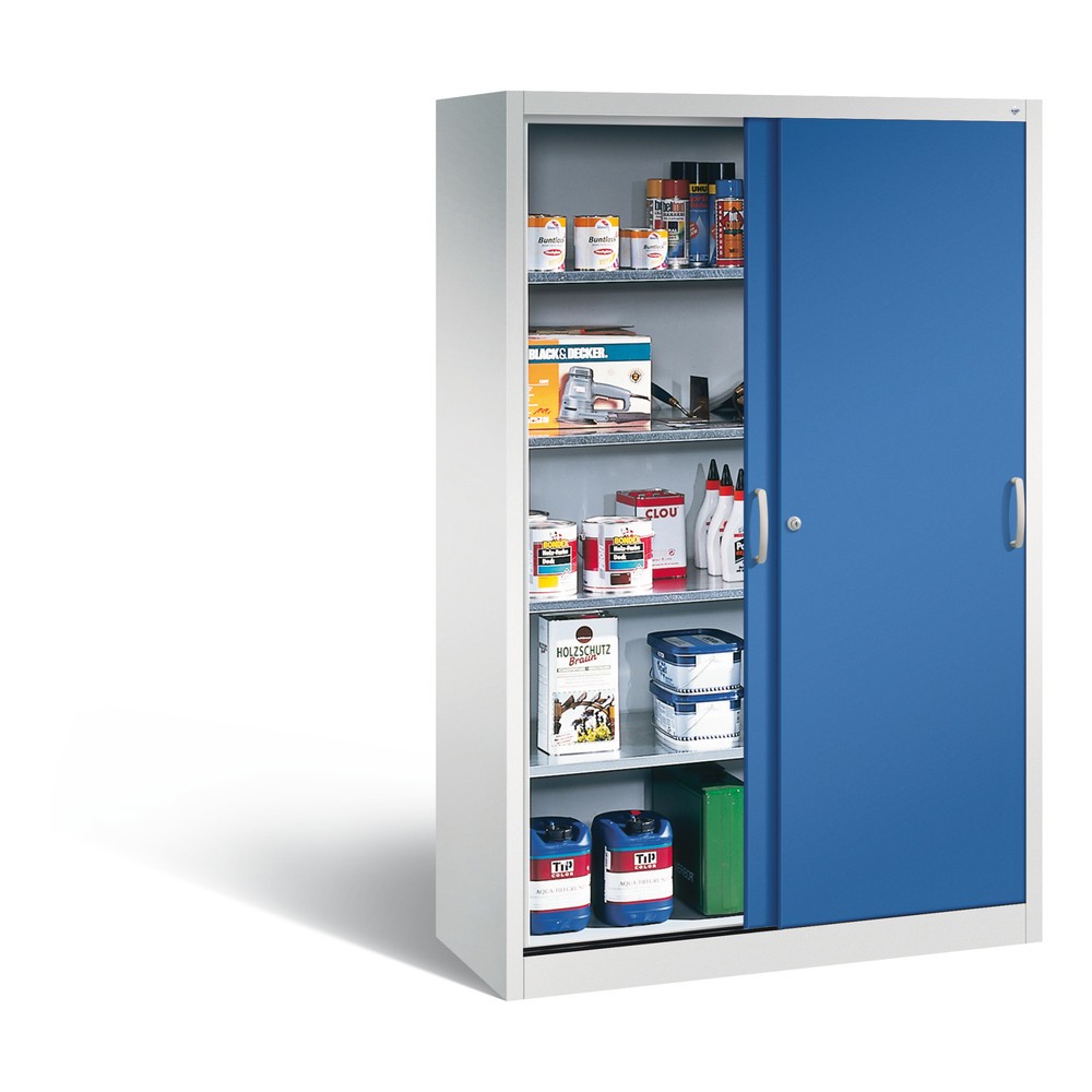 Produktabbildung Nr. 4: C+P Werkstatt-Schiebetürenschrank mit 4 - 8 Fachböden, Höhe 1.950 mm