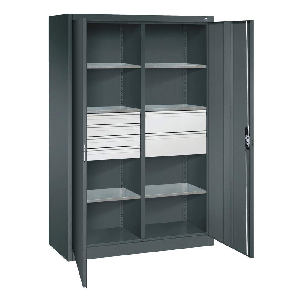 Produktabbildung Nr. 6: C+P Werkzeugschrank, Schubladen 4x86 + 2x174 mm, 6 Böden, Breite 1.200 mm, anthrazitgrau, anthrazitgrau