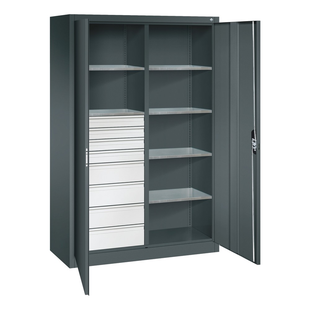 Produktabbildung Nr. 6: C+P Werkzeugschrank, Schubladen 4x86 + 4x174 mm, 6 Böden, Breite 1.200 mm, anthrazitgrau, anthrazitgrau