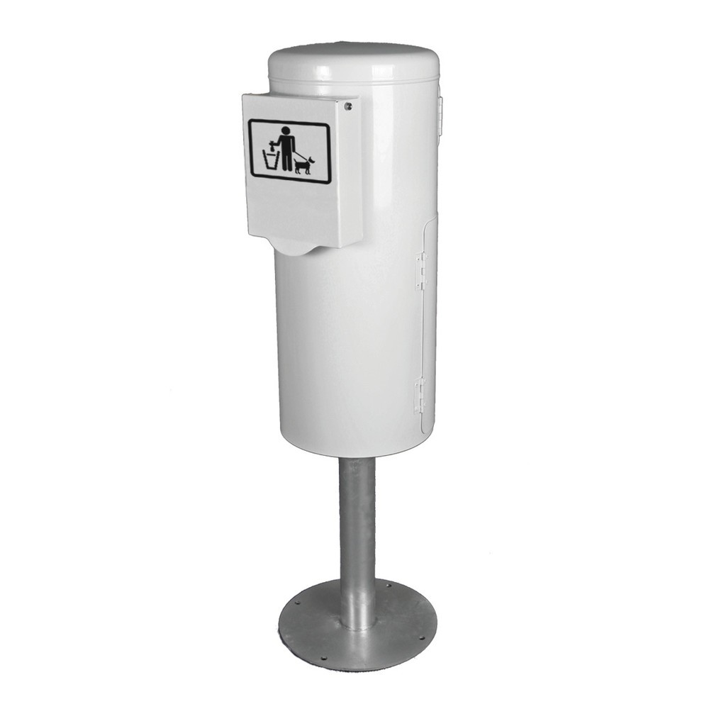 Illustration du produit: Cabinet pour chiens RENNER modèle 7077-01 avec distributeur de sachets et conteneur intégrés, à visser, anthracite/fer micacé