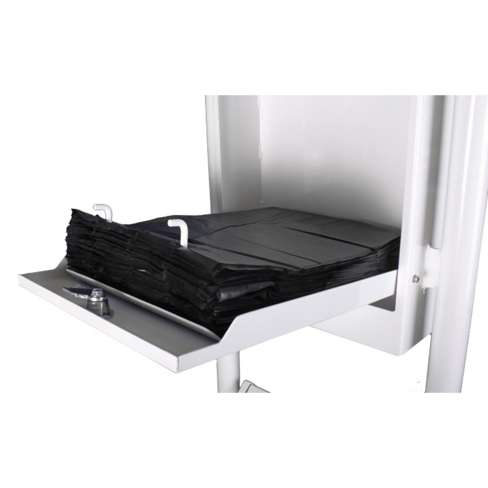 Produktabbildung Nr. 2: Cabinet pour chiens RENNER modèle 7077-30 avec distributeur de sachets intégré, réservoir et support à châssis tubulaire, anthracite/fer micacé