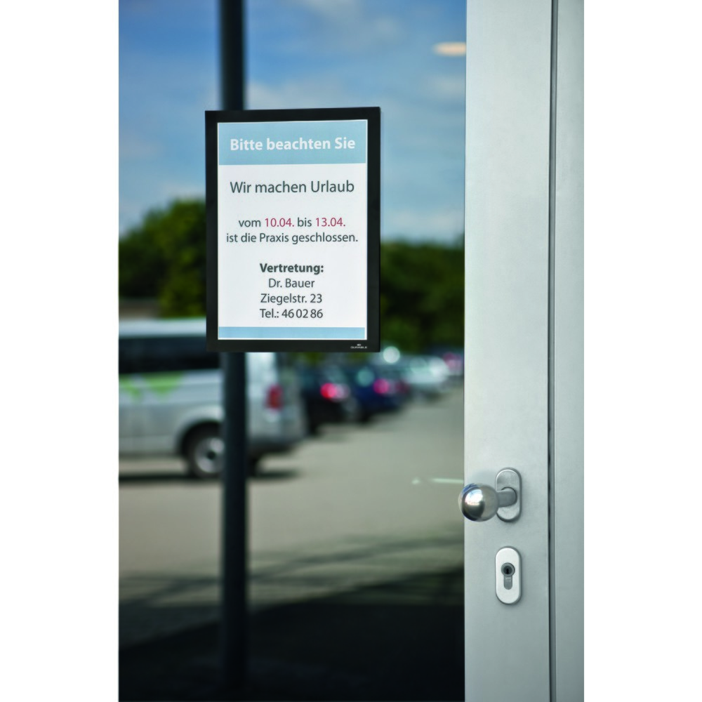 Produktabbildung Nr. 9: Cadre d’information DURABLE DURAFRAME®, autocollant, DIN A4, noir