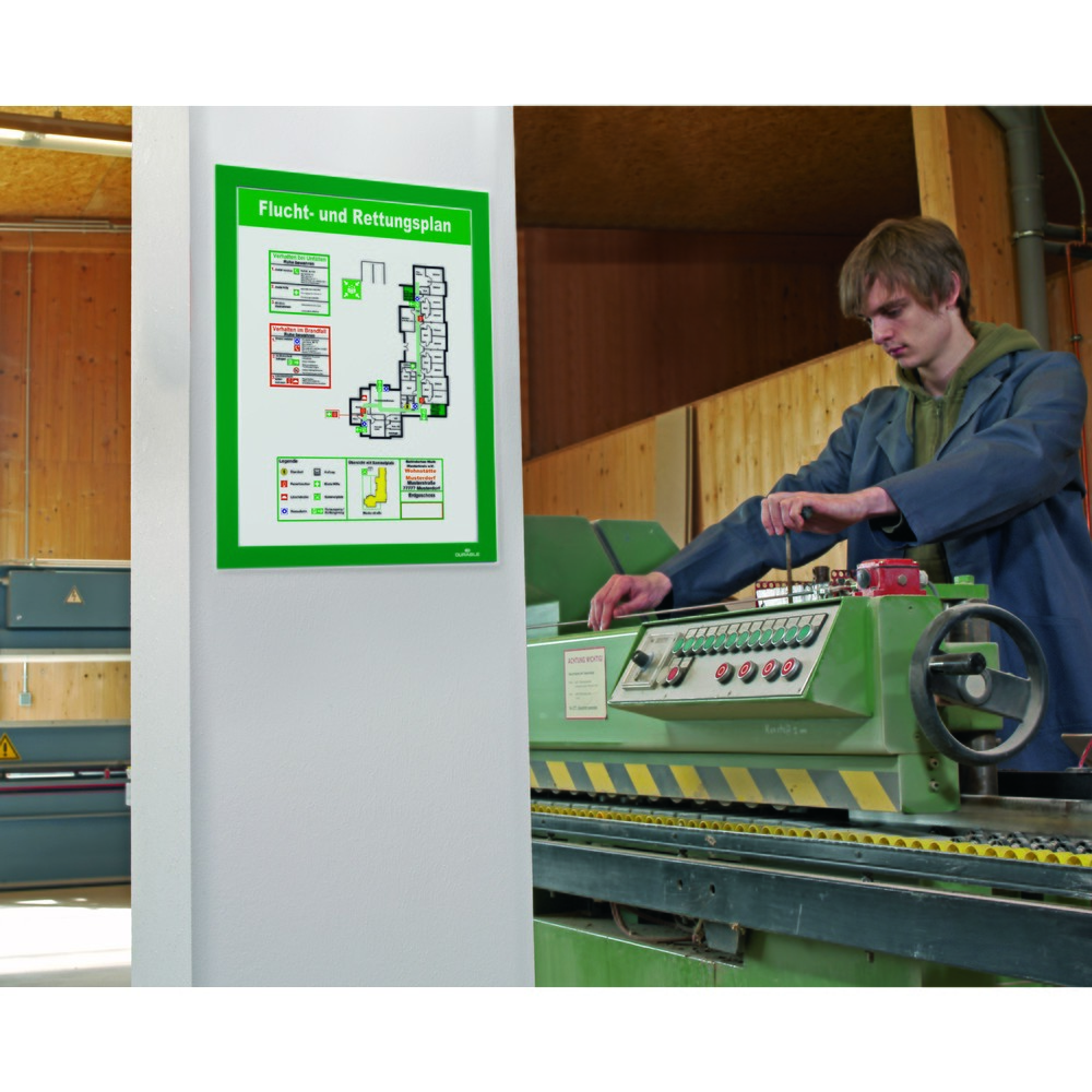 Produktabbildung Nr. 6: Cadre d’information DURABLE DURAFRAME®, autocollant, DIN A4, vert