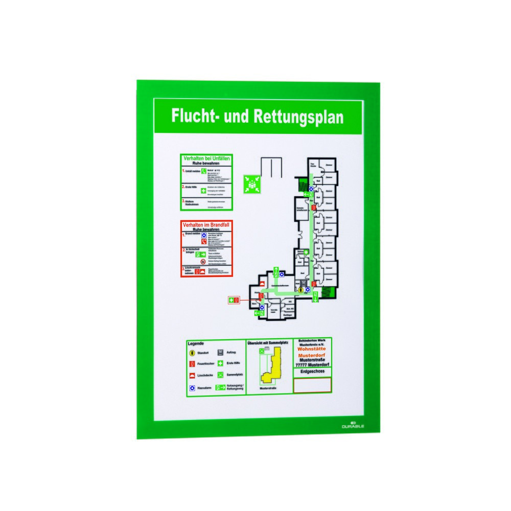 Produktabbildung Nr. 9: Cadre d’information DURABLE DURAFRAME®, autocollant, DIN A4, vert