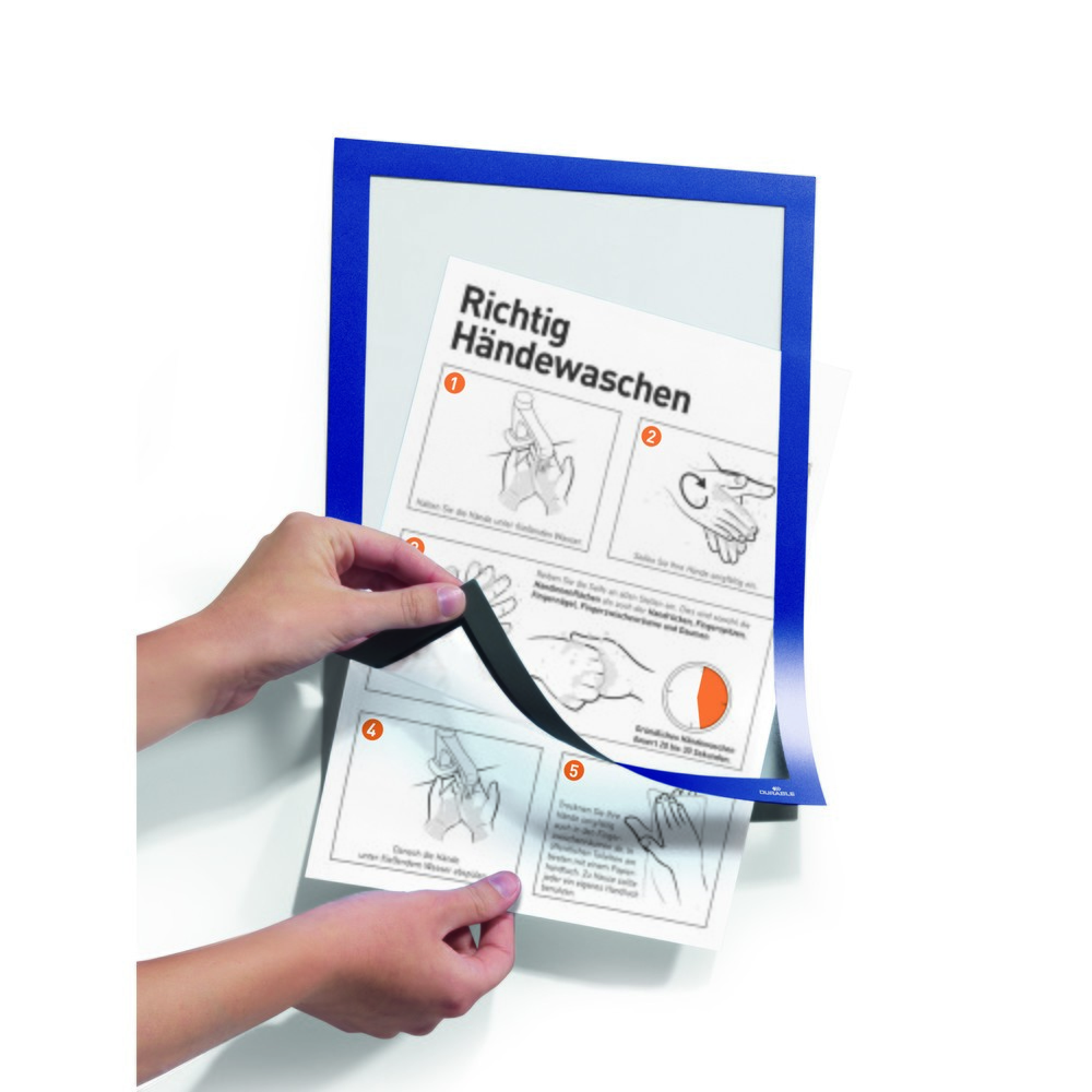 Produktabbildung Nr. 8: Cadre d’information DURABLE DURAFRAME®, autocollant, DIN A4, bleu foncé