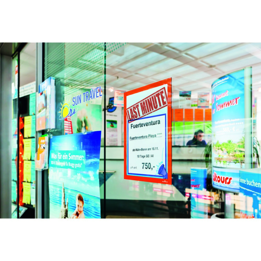 Produktabbildung Nr. 8: Cadre d’information DURABLE DURAFRAME®, autocollant, DIN A4, orange