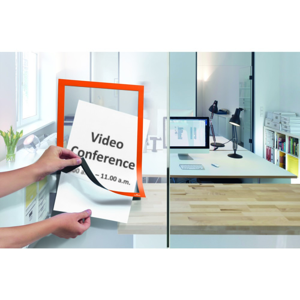 Produktabbildung Nr. 11: Cadre d’information DURABLE DURAFRAME®, autocollant, DIN A4, orange