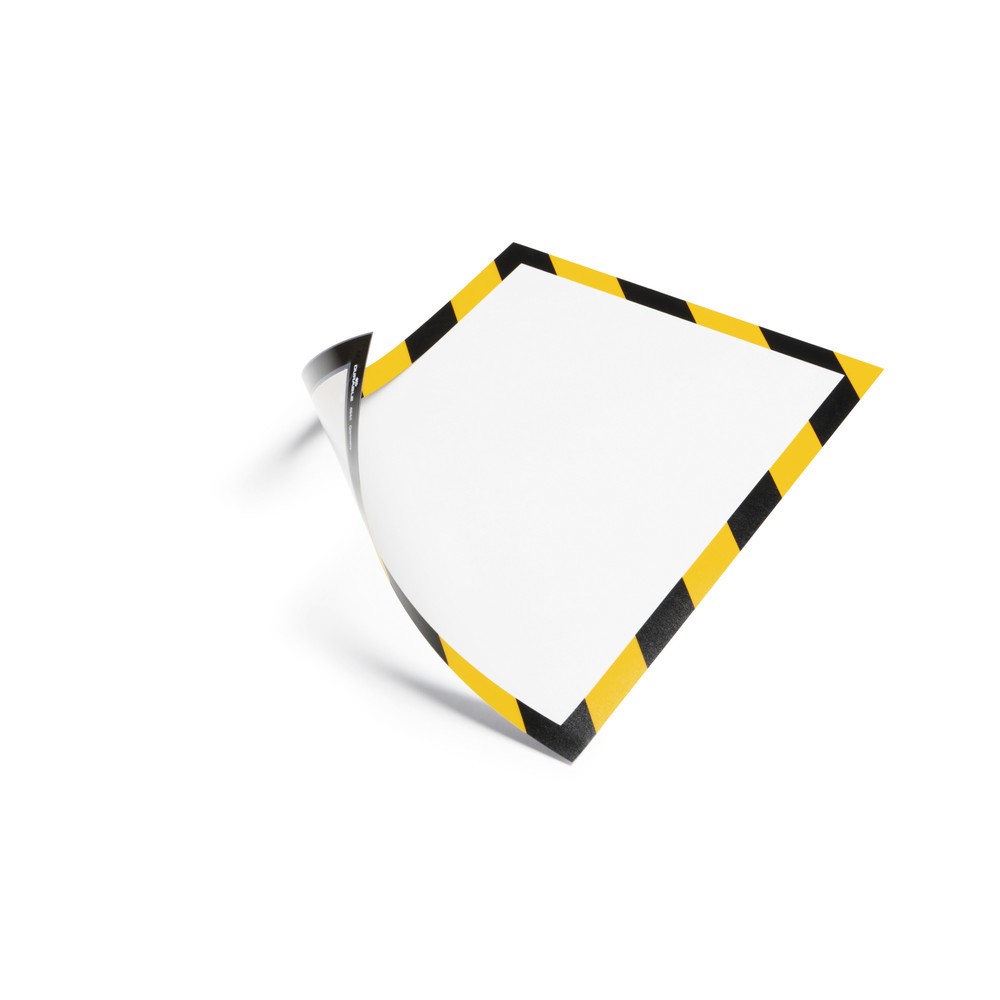 Produktabbildung Nr. 1: Cadre magnétique DURABLE DURAFRAME® Security, DIN A4, jaune / noir