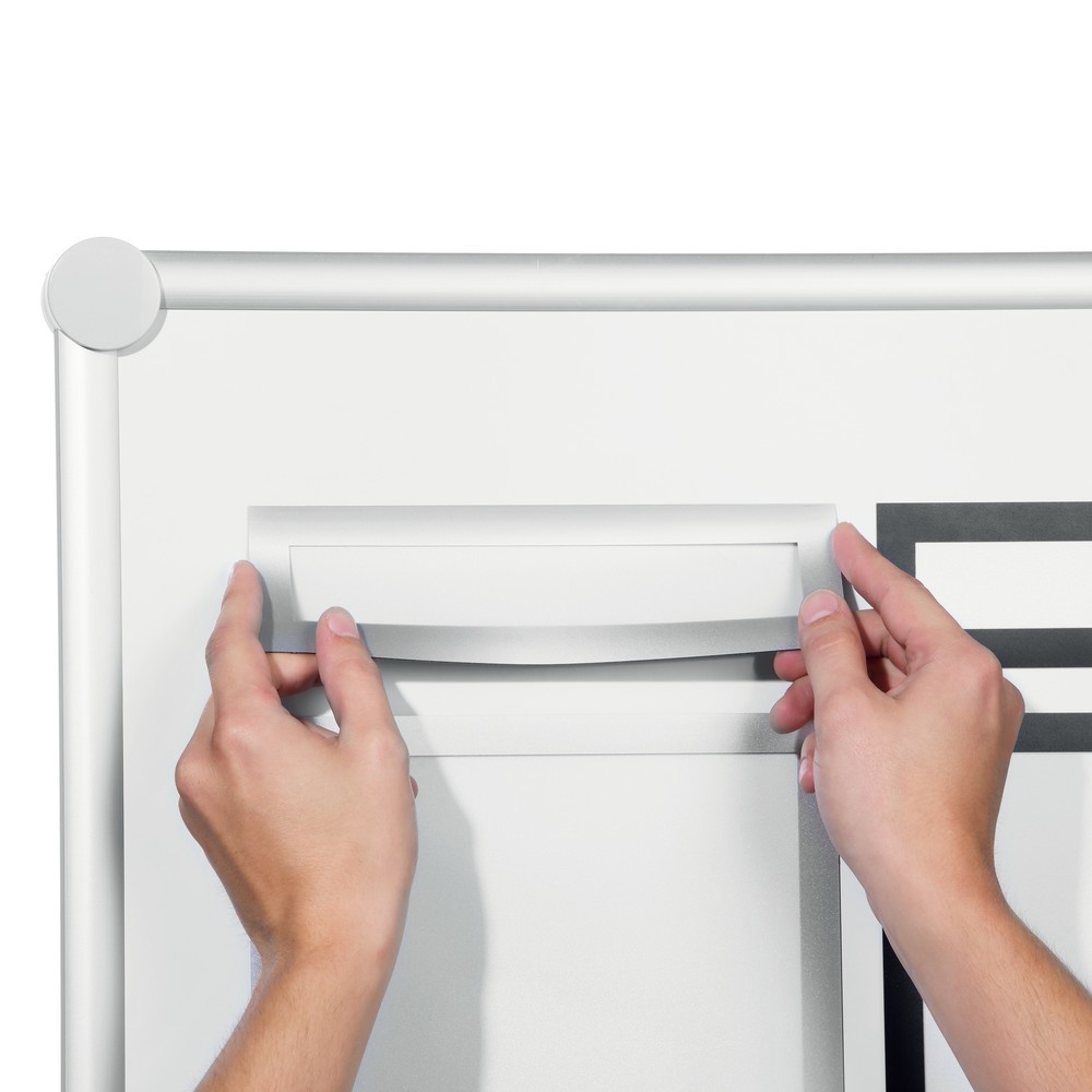 Produktabbildung Nr. 2: Cadre magnétique DURABLE DURAFRAME® Top, DIN A4, argent métallisé