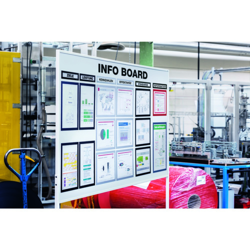 Produktabbildung Nr. 4: Cadre magnétique DURABLE DURAFRAME® Top, DIN A4, argent métallisé