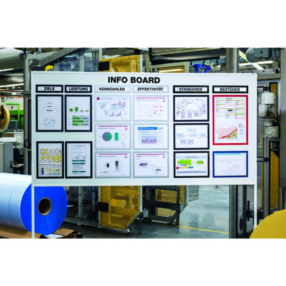 Produktabbildung Nr. 5: Cadre magnétique DURABLE DURAFRAME® Top, DIN A4, argent métallisé