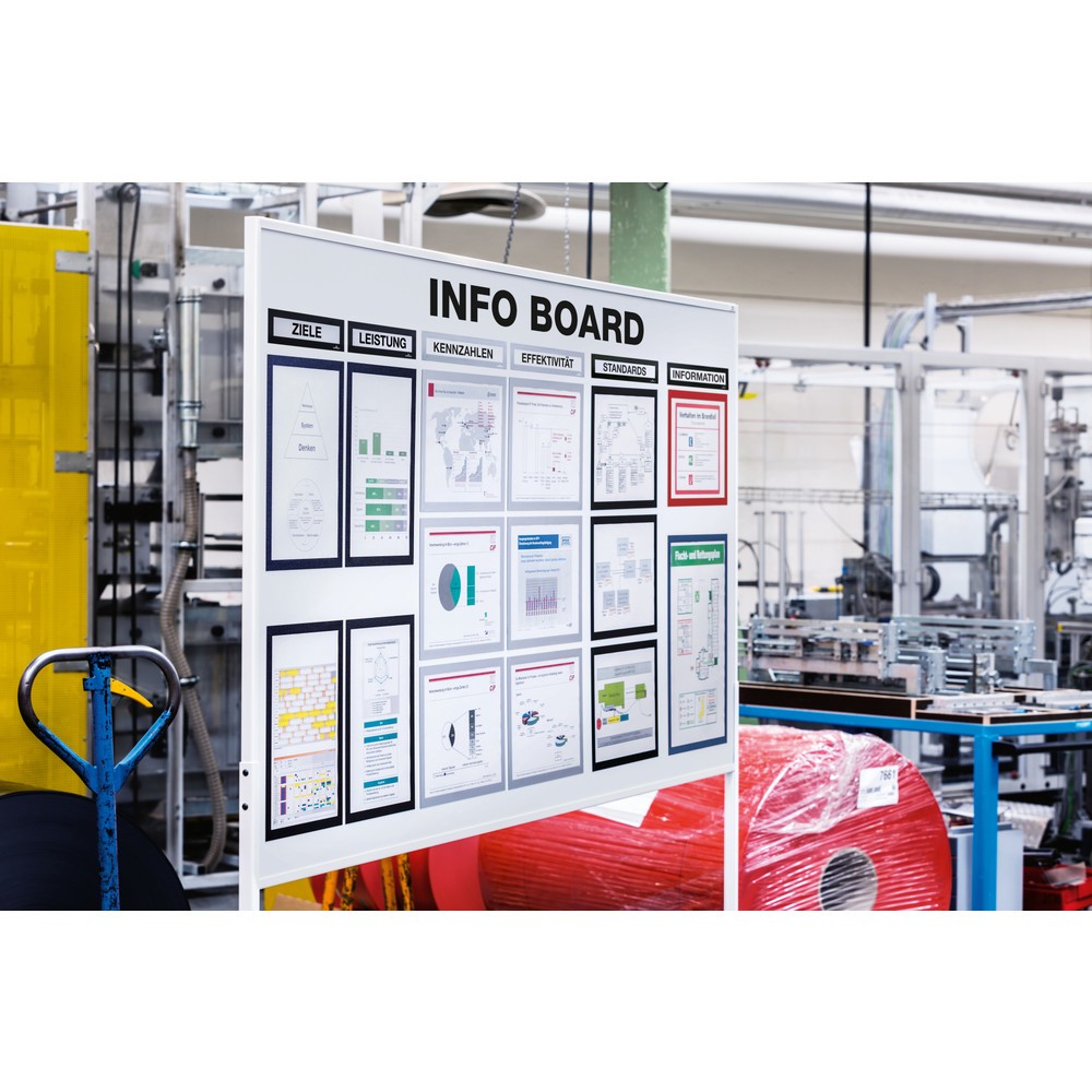 Produktabbildung Nr. 3: Cadre magnétique DURABLE DURAFRAME® Top, DIN A3, argent métallisé