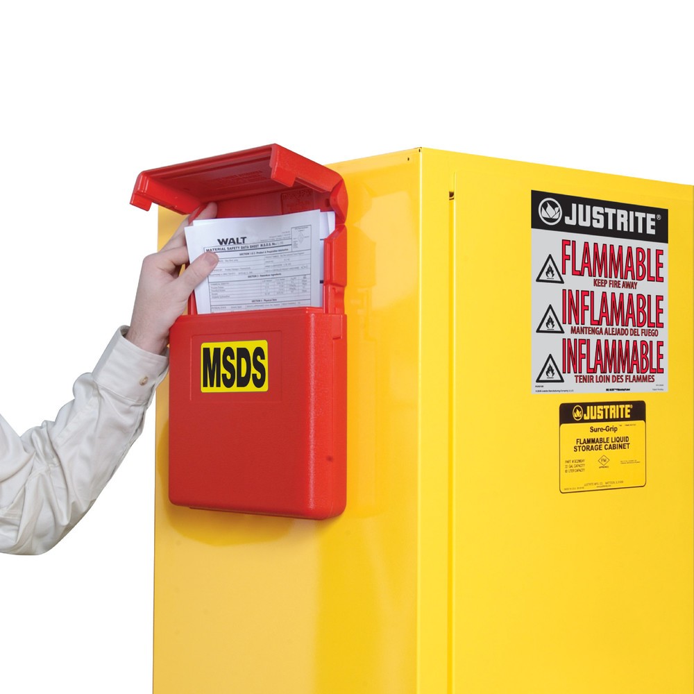 Produktabbildung Nr. 2: Caisse à documents pour armoires de sécurité Justrite®, moyenne, ouverture supérieure