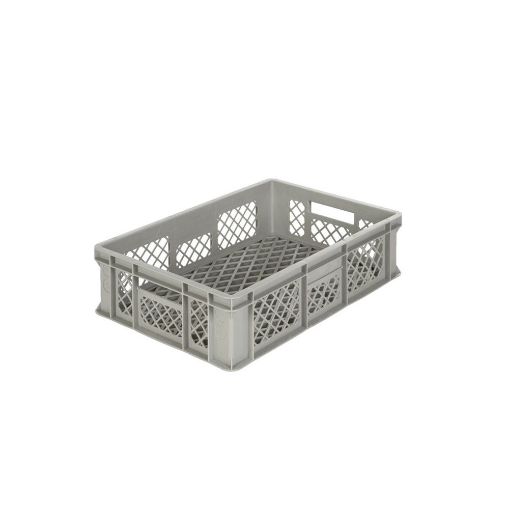 Illustration du produit: Caisse à verres, ajourée, grise, 600x400x150 mm