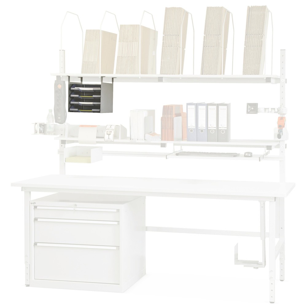 Illustration du produit: Caisse de rangement pour table d'emballage, suspendue, sans étagères