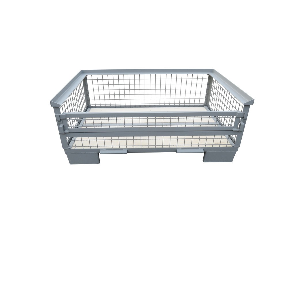 Produktabbildung Nr. 2: Caisse grillagée Europool, paroi longitudinale semi-rabattable, hauteur 500 mm