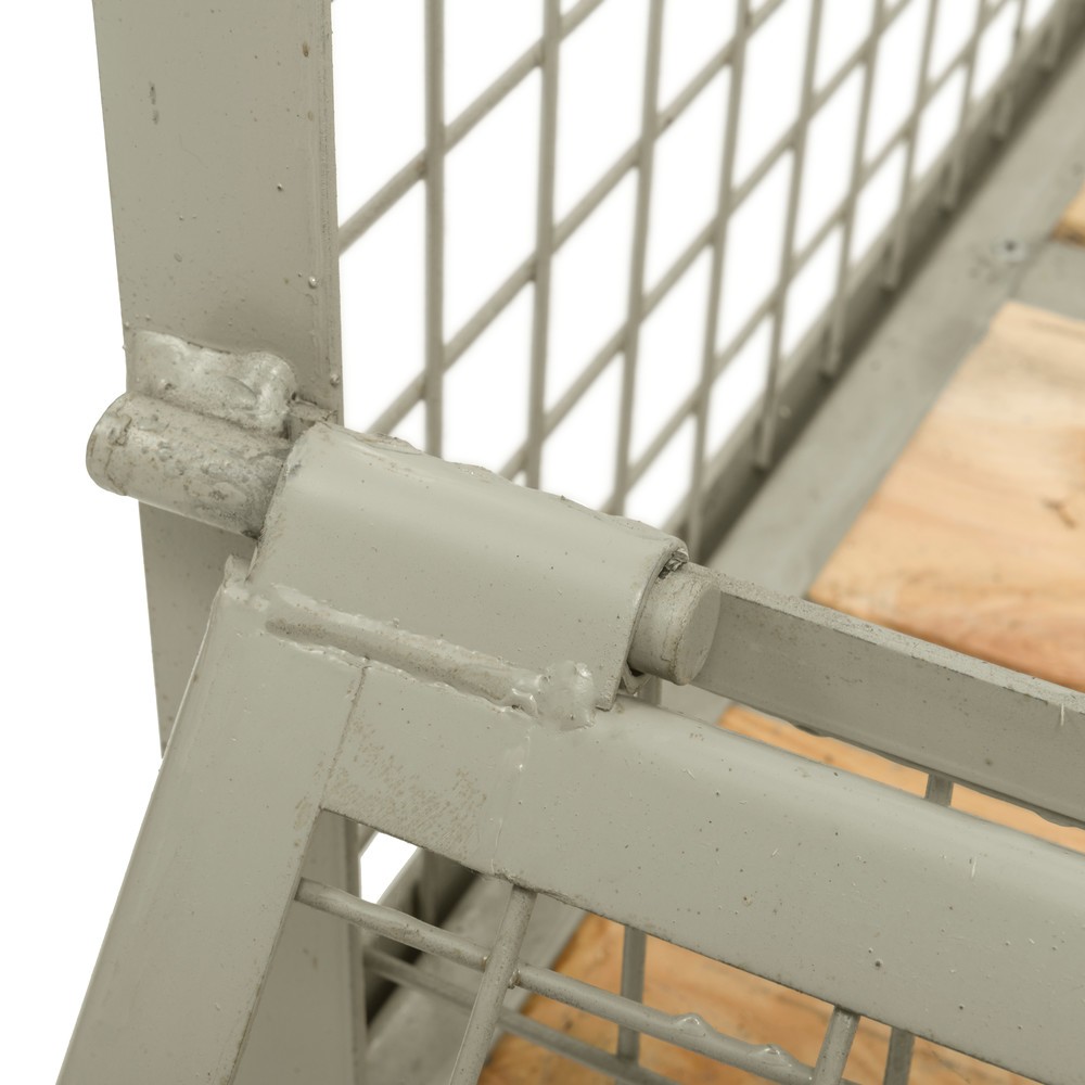 Produktabbildung Nr. 4: Caisse grillagée industrielle, paroi longitudinale semi-rabattable, hauteur 570 mm