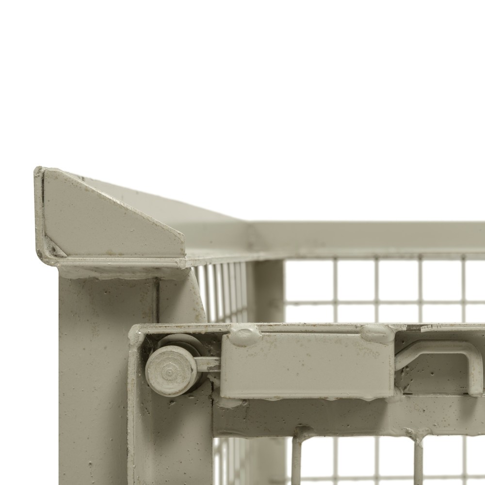 Produktabbildung Nr. 5: Caisse grillagée industrielle, paroi longitudinale semi-rabattable, hauteur 570 mm