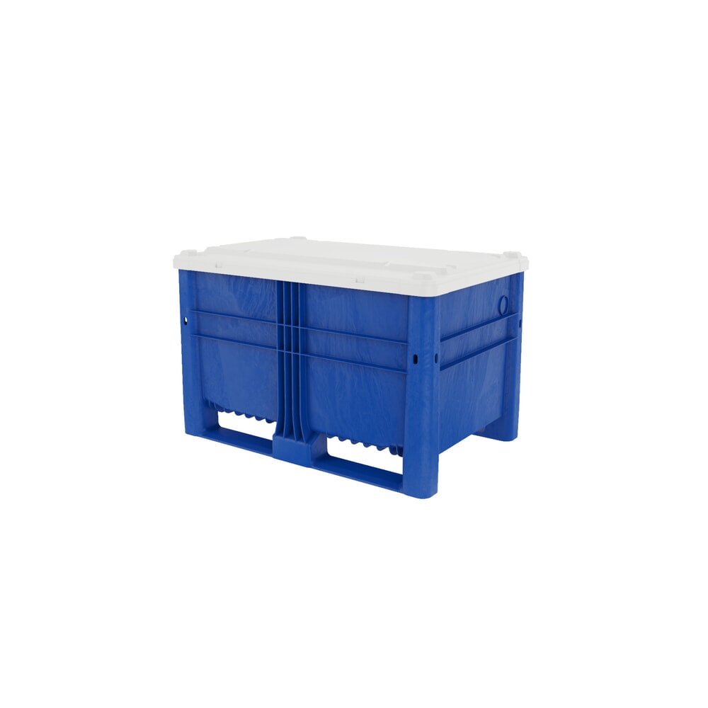 N° de l'image du produit 3 : Caisse-palette, 514 litres, bleu