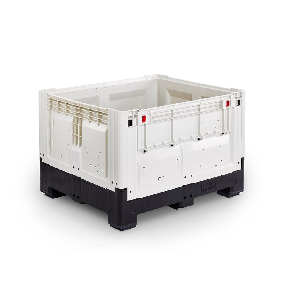 Illustration du produit: Caisse-palette, pliable, fermée, 1 200x1 000x800 mm, avec 4 pieds