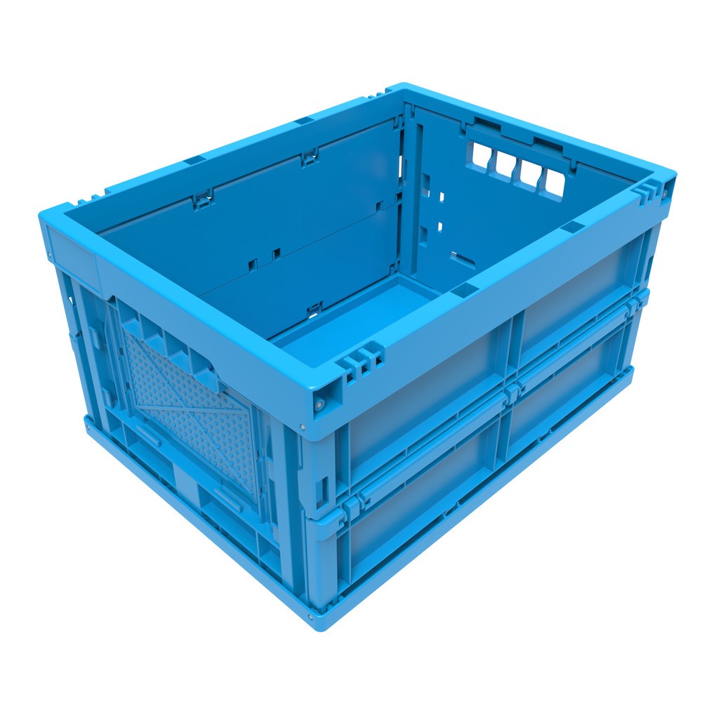 Illustration du produit: Caisse pliante norme Europe Premium, 22 litres, bleu