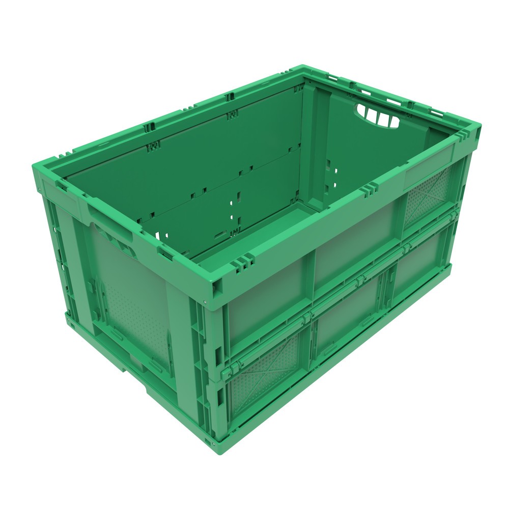 Illustration du produit: Caisse pliante norme Europe Premium, 68 litres, vert