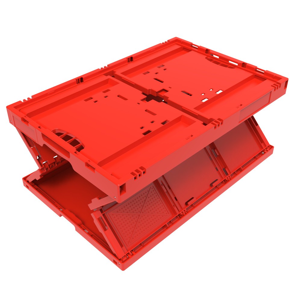 Produktabbildung Nr. 2: Caisse pliante norme Europe Premium, 68 litres, rouge