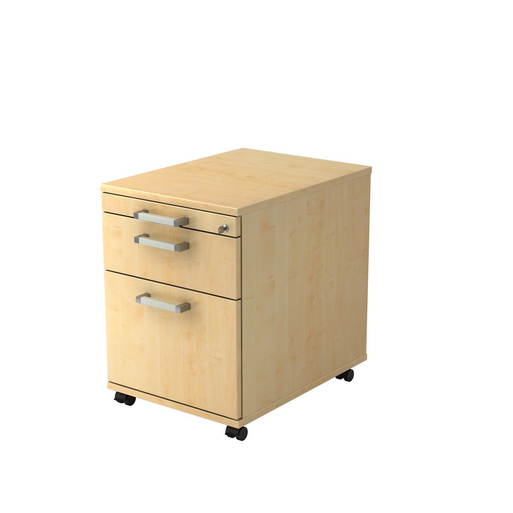 Illustration du produit: Caisson à roulettes Hammerbacher 58 cm, 1 tiroir, 1HR, serr. CE érable