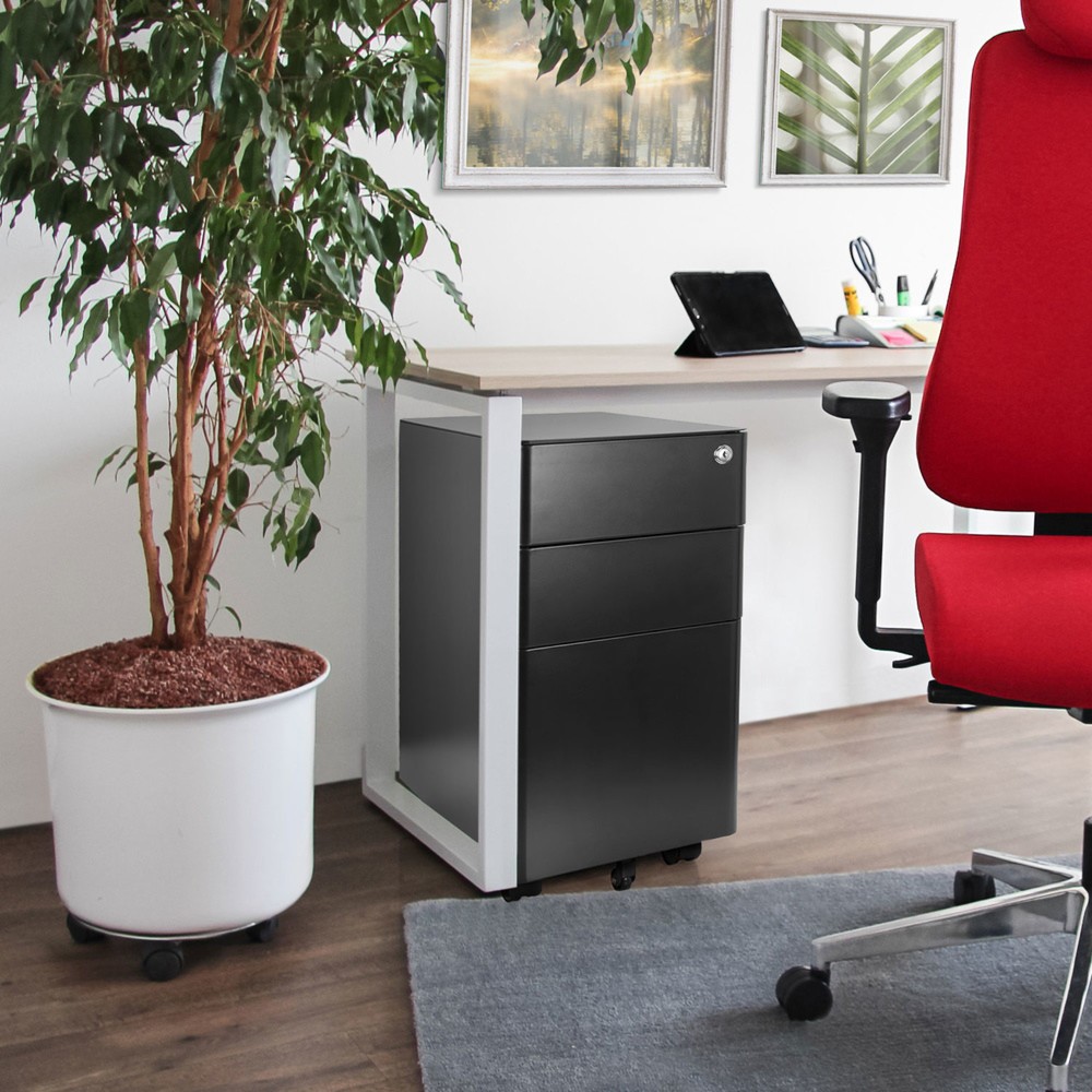 Produktabbildung Nr. 2: Caisson à roulettes hjh OFFICE COLOR I métal, noir