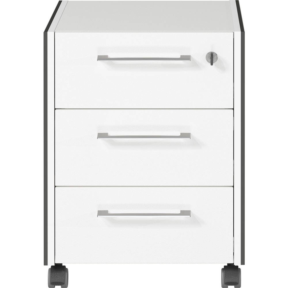 Produktabbildung Nr. 4: Caisson à roulettes PASADENA, 3 tiroirs, graphite/blanc