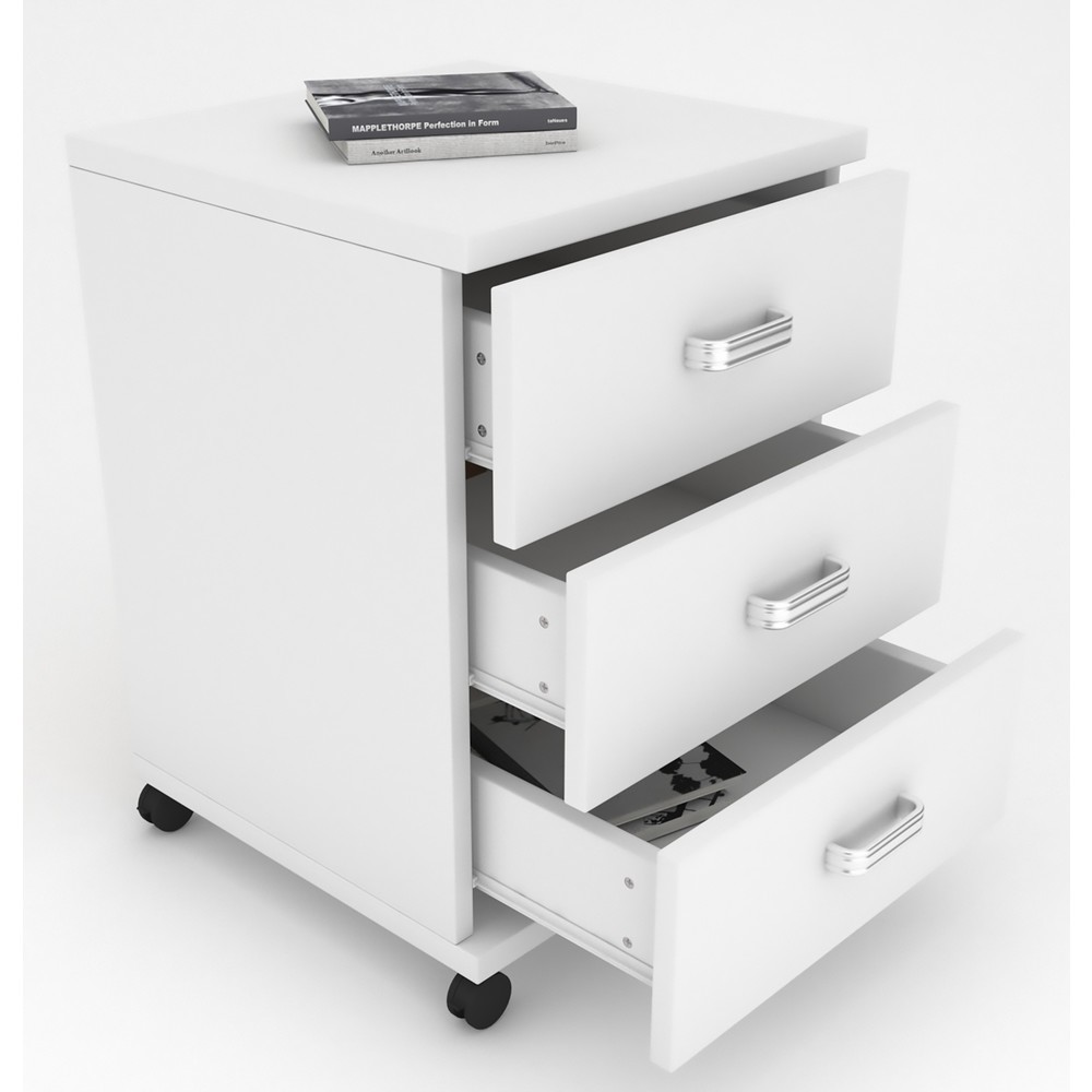 Illustration du produit: Caisson à roulettes Tobila, blanc