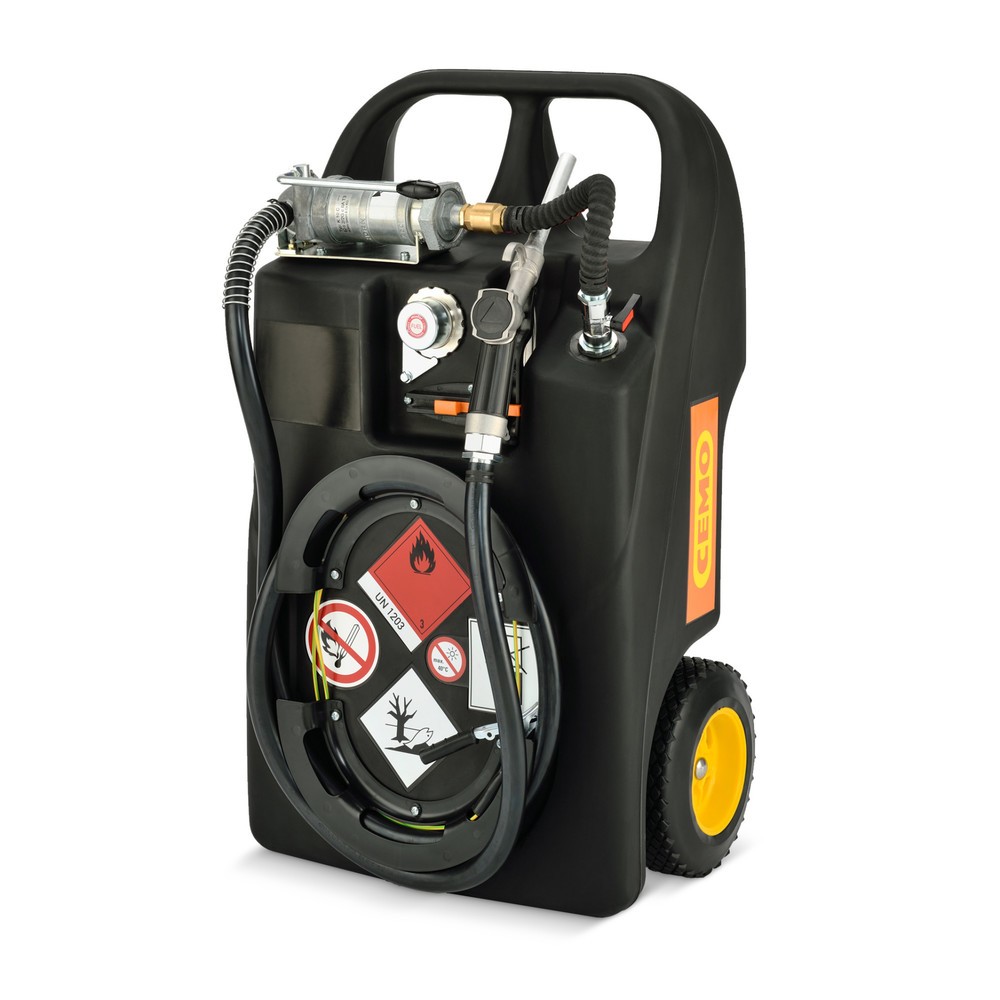 Illustration du produit: Cart ravitailleur essence CEMO en PE, 60 l avec pompe manuelle