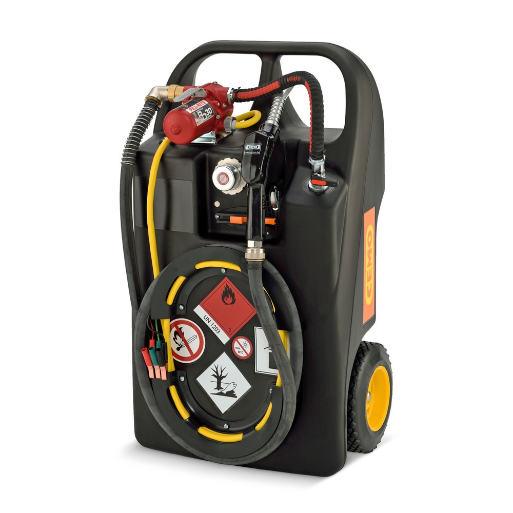 Produktabbildung Nr. 1: Cart ravitailleur essence CEMO en PE, 60 l avec pompe électrique