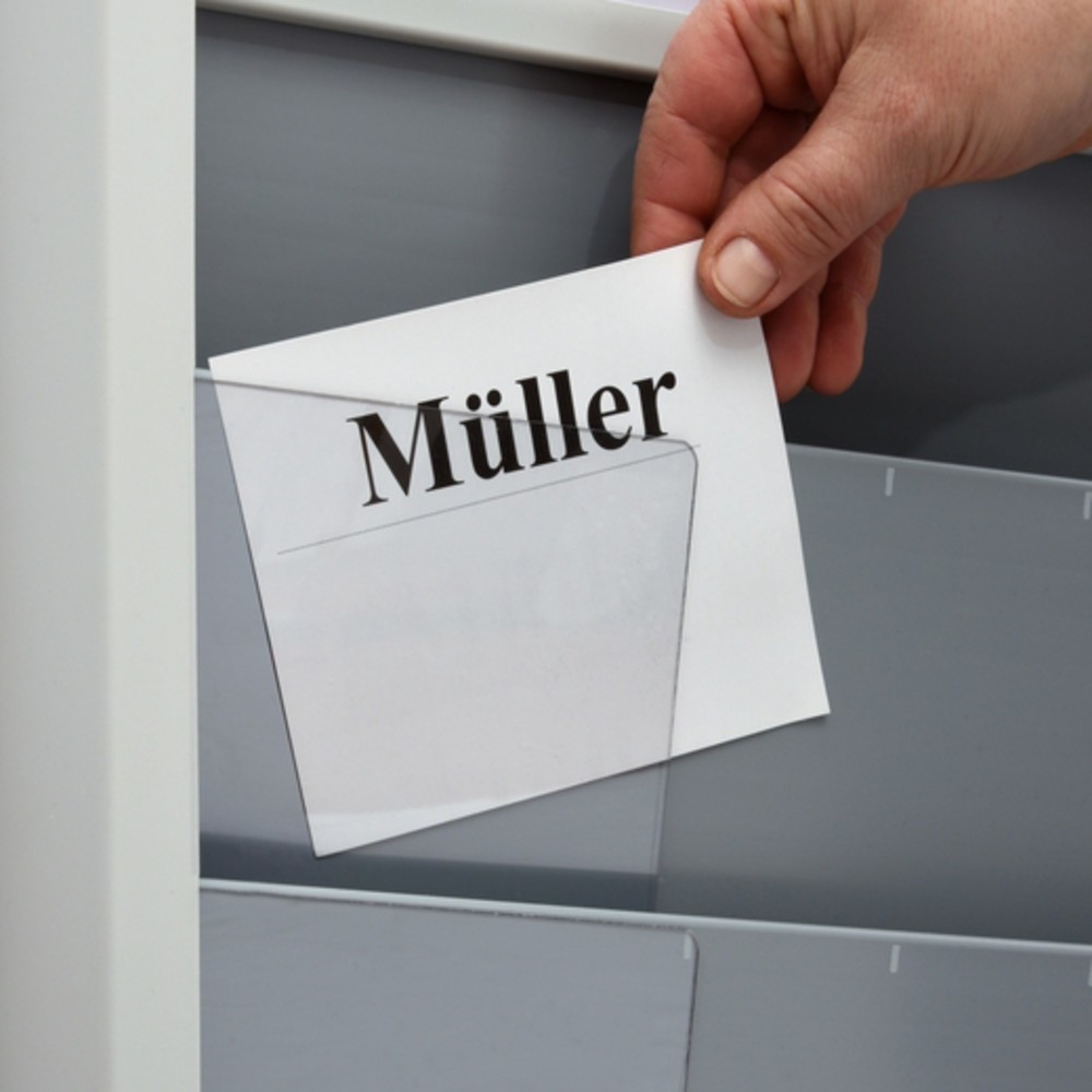 Produktabbildung Nr. 2: Cartes à onglet pour panneaux muraux, non imprimées, 20 pces/unité de vente